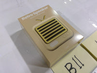 ICount Retro Speaker Wireless Portable Beige 3W Micro USB Charging Cable New Box
