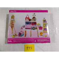 Barbie Pet Boutique Playset Kids Unisex One Size Pink New 25 Pieces & Doll