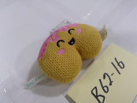 Ami Amis Plush Toy Mini Yellow Donut Dessert Knit Pink Frosting Sprinkles New