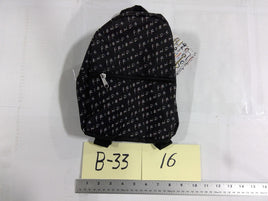 Friends Black 16" Backpack Women TV Logo Adjustable Straps Soft Case Polyester