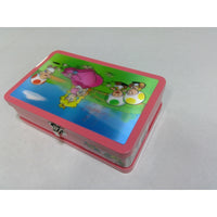 Nintendo Super Mario Princess Peach 3D Supply Box Kids Pink Metal Tin Excellent