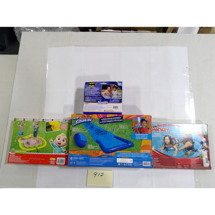 Nerf Super Soaker Slider Cocomelon Splash Pad Mickey Float Batman Boat Bundle