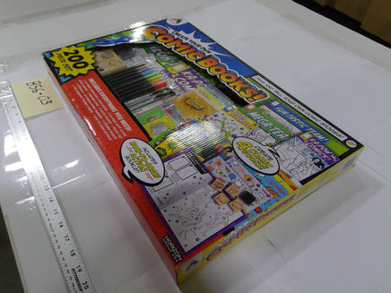 Horizon Group USA Create Your Own Comic Books 200 Pc Art Kit Stamps Markers New