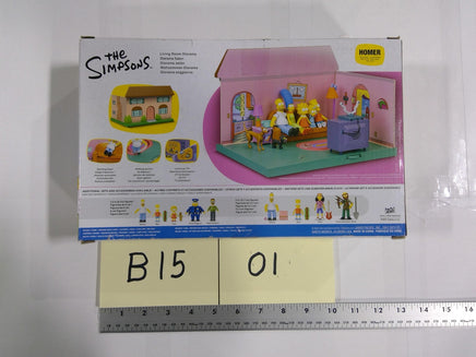 The Simpsons Living Room Diorama Playset Homer JAKKS Pacific Boxed Toy 4+