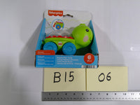 Fisher-Price Poppity Pop Turtle Push Toy 6m+ Rolling Beads Boy Infant Multicolor