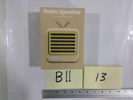 ICount Retro Speaker Wireless Portable Beige 3W Micro USB Charging Cable New Box