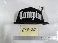 Compton Hat Cap Baseball Snapback Mens One Size Black Hip Hop Adjustable