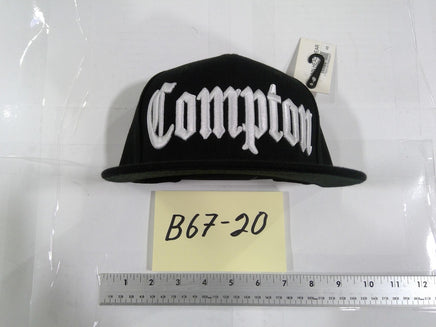 Compton Hat Cap Baseball Snapback Mens One Size Black Hip Hop Adjustable