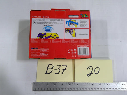Nintendo Switch Hori Wireless HORIPAD Controller Super Mario Wario Open Box