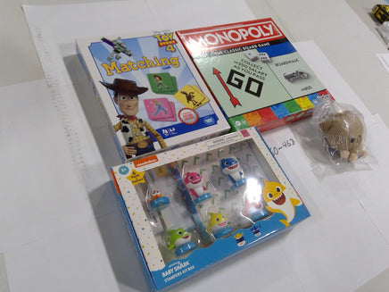 Monopoly Toy Story 4 Matching Baby Shark Stampers Game Lot Plush New Sealed