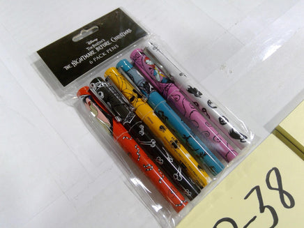 Disney The Nightmare Before Christmas 6 Pack Pens Jack Sally Oogie New Set Gift