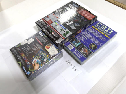 Clue Conspiracy CSI Crime Game Space Marine Adventures Family Lot New Sealed