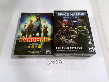 Z-Man & Games Workshop Pandemic Space Marine Tyranid Attack Game Lot New Sealed