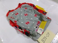 Disney Minnie Mouse Pajama Set Girls 3T Red Gray Long Sleeve Cotton Sleepwear