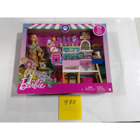 Barbie Pet Boutique Playset Doll 25+ Accessories Pink New Grooming Station Shop