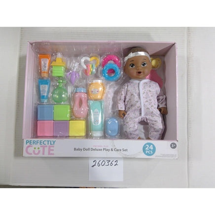 Perfectly Cute Baby Doll Deluxe Play & Care Set 24 Pieces Pink New Open Box