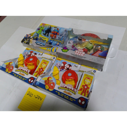 Marvel DC Toy Lot Spidey Imaginext Tsum Tsum Iron Man Batman NEW 4 Sets