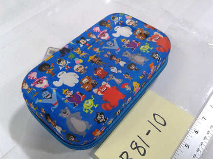 Disney Hard Shell Pencil Case Kids Zipper Storage Box Blue Disney 100 Characters