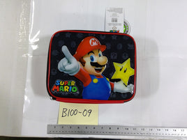 Super Mario Hard Shell Pencil Case Kids Zipper Storage Box Red School Supplies