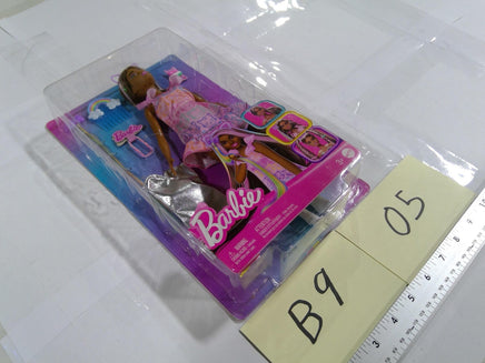 Barbie 12in Fashion Doll Silver Dress Outfit Hair Accessories New In Box Mattel