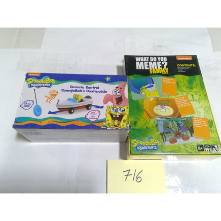 Nickelodeon SpongeBob SquarePants RC Boatmobile & What Do You Meme Game