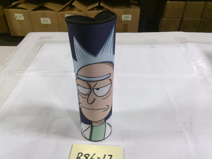 Rick And Morty Rick Bottle Cooler Blue Neoprene Insulated Drink Sleeve Cover