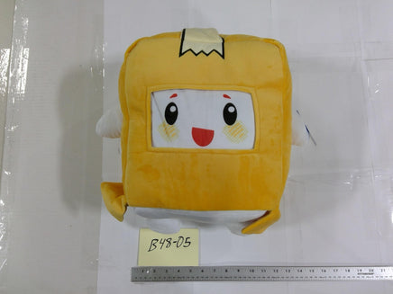 LankyBox Boxy Plush Toy Small Yellow Square Character Pillow Stuffed New Toy