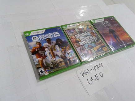 College Football 25 GTA V Star Wars Jedi Survivor Xbox Series X Game Lot Used