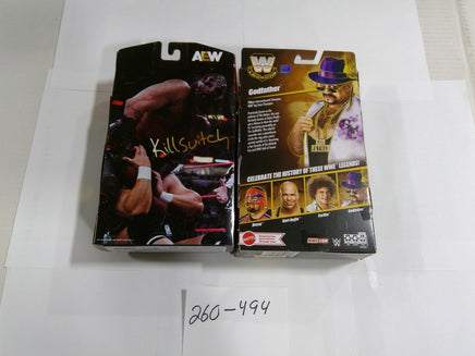 AEW PPV Limited Killswitch WWE Godfather Figure Lot Jazwares Mattel Elite Toy