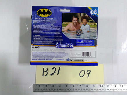 DC Batman SwimWays Air Boat Pool Toy Kids 4+ Bath Water Play Multicolor New Toy
