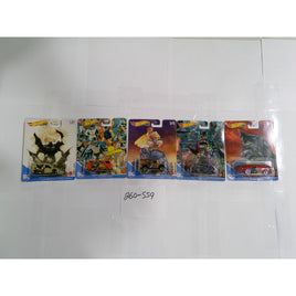 Hot Wheels Premium DC Batman Pop Culture Set of 5 1:64 Multi NEW Real Riders