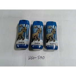 Jurassic World Shampoo Kids 3 Pack 8oz Blue Velociraptor Blueberry Scent NEW