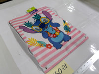 Disney Stitch Pink 18" Drawstring Backpack Soft Case Girls School Gym Bag