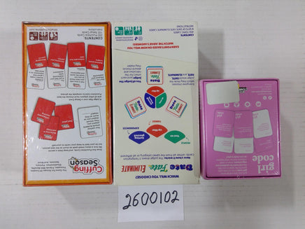 Date Fate Eliminate Cuffing Season Girl Code Adult Party Card Game Lot New