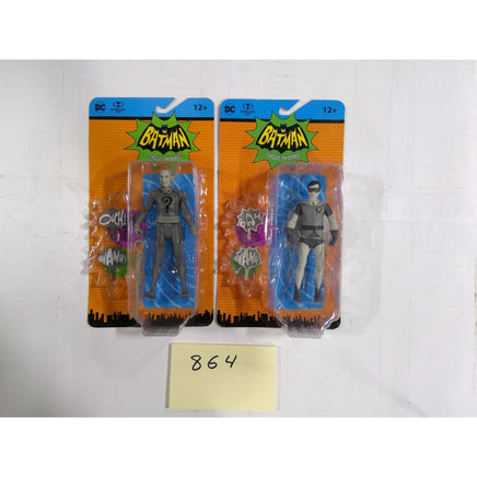McFarlane Toys Batman Classic TV Series Robin Riddler Black White NEW Retro Set