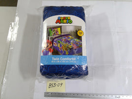 Super Mario Twin Comforter 64x86 Kids Multicolor Mario Luigi Video Game Bed