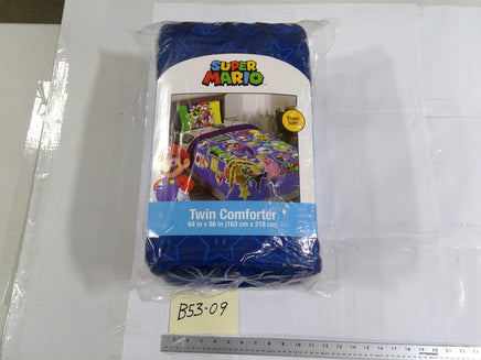 Super Mario Twin Comforter 64x86 Kids Multicolor Mario Luigi Video Game Bed