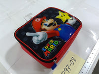 Super Mario Bros Nintendo Kids Padded Tote Bag Mario Star Red Black New Glossy