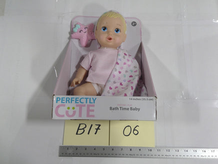 Perfectly Cute Bath Time Baby 14in Doll Towel Starfish New In Box Pretend Play