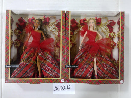 Barbie Dolls Lot 2024 Holiday Barbie Signature Red Gown Set 2 New In Box Mattel