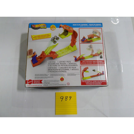 Hot Wheels Monster Trucks Snake Slam Takedown Kids New Bone Shaker Track Set