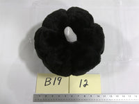 Black Plush Pumpkin Centerpiece Soft Halloween Table Decor Modern Contemporary