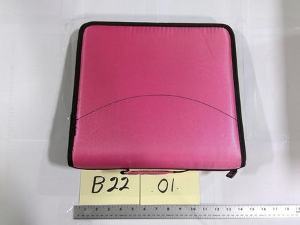 Case It Dual 2-in-1 Zipper Binder Pink 3in Ring Capacity Kids School Organizer