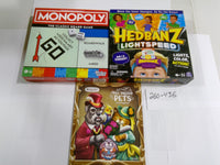 Mixed Lot Monopoly Hedbanz Lightspeed Crayola Pets Coloring Book New Sealed