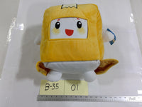 LankyBox Boxy Plush Toy Small Yellow Square Character Pillow Stuffed New Toy