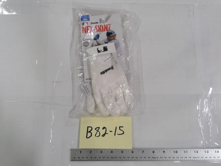 Franklin MLB Nex-Skinz Batting Gloves Youth Medium White Boys Baseball Pair