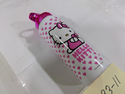 Sanrio Hello Kitty Kids Water Bottle Pink Hearts Aluminum Drink Cup With Lid