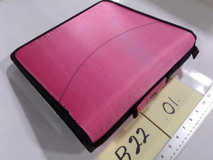 Case It Dual 2-in-1 Zipper Binder Pink 3in Ring Capacity Kids School Organizer