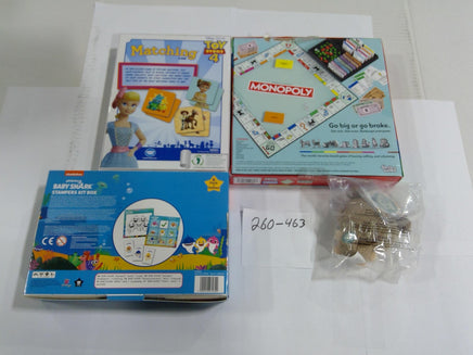 Monopoly Toy Story 4 Matching Baby Shark Stampers Game Lot Plush New Sealed