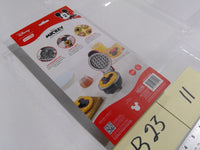 Disney Dash Mickey & Minnie Removable Mini Waffle Plates Set Of 2 Gray Metal